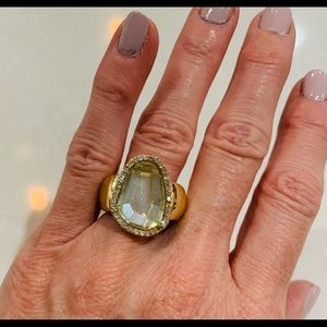 Anne Klein Crystal Cocktail Ring